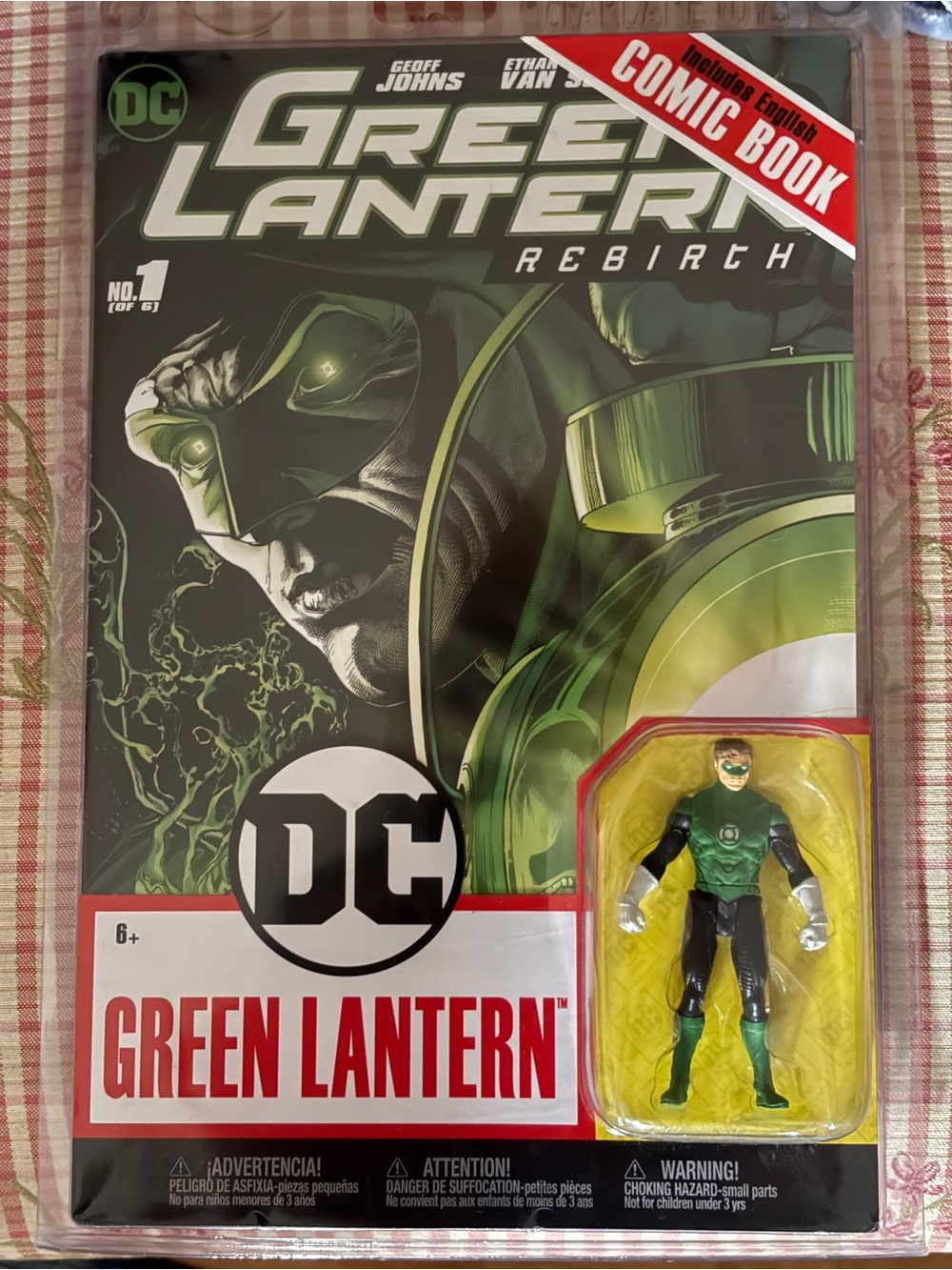 DC Comics Green Lantern Action Figure & Comic Book - Green, Black